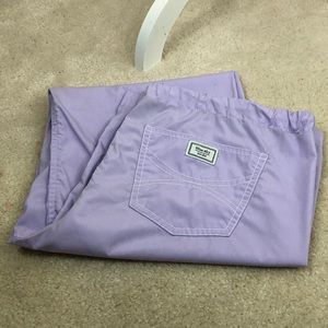 Blue Sky Scrubs Lavender Bottoms